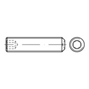 DIN 916/ISO 4029 Gewindestift Feingewinde VG Stahl 45H blank Innensechskant m. Ringschneide