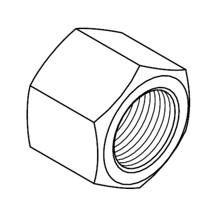 DIN 917 Écrou borgne hexagonal forme basse, 6Au galZn M30 HP