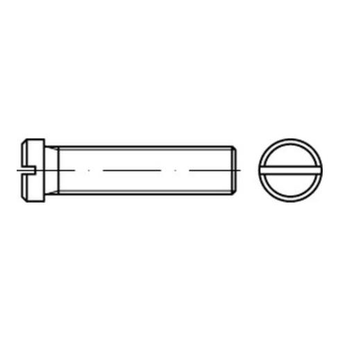DIN 920 Flachkopfschraube VG M3x5 Stahl 4.8 galvanisch verzinkt Schlitz m. kleinem Kopf