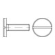 DIN 921 Vis à tête plate fendue, grande tête, inox A1 M3x6 HP-1