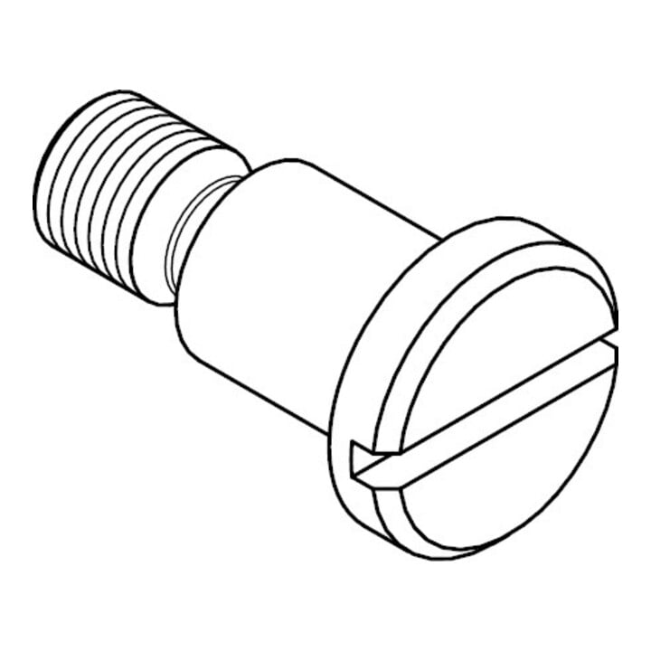 DIN 923 Flachkopfschraube mit Schlitz und Ansatz, ohne Freistich, 5.8 galZn M4x3 HP