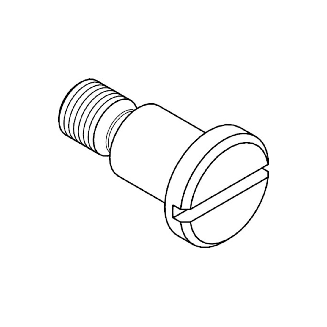 DIN 923 Vis à tête plate fendue avec épaulement, sans gorge, acier inox A1 M8x6 HP
