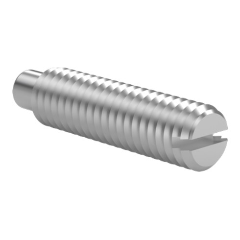 DIN 926 Gewindestift mit Schlitz und Zapfen A2 M 4 x 3 mm x 4 mm