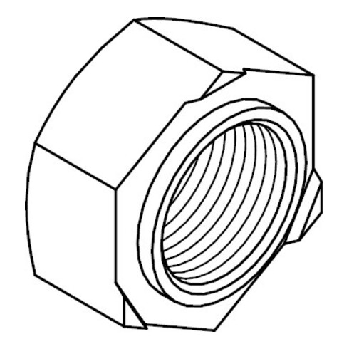 DIN 929 Écrou à souder hexagonal, acier inox A4 M4 HP