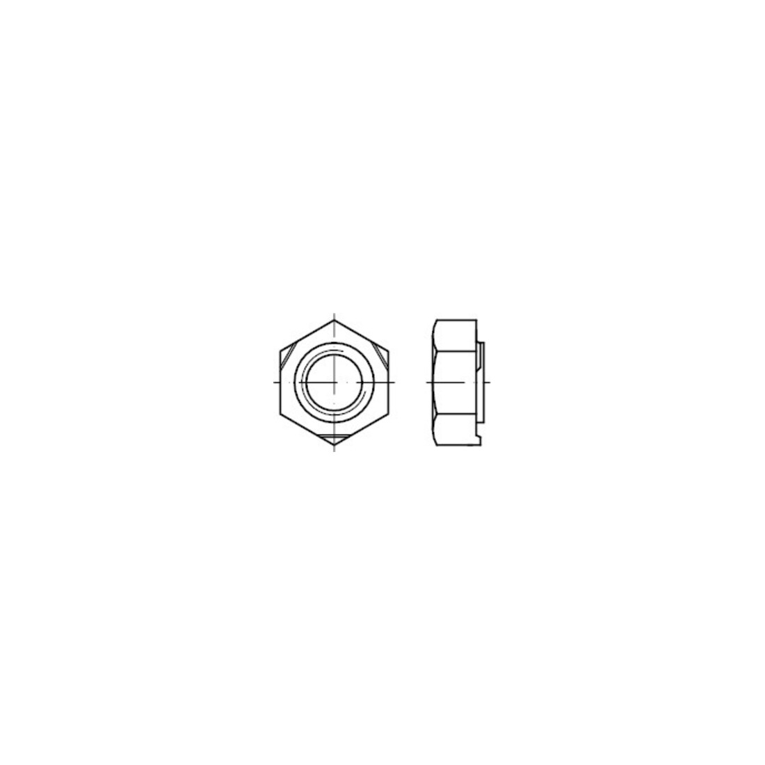 DIN 929 Écrou de soudure hexagonal, ST M3 HP