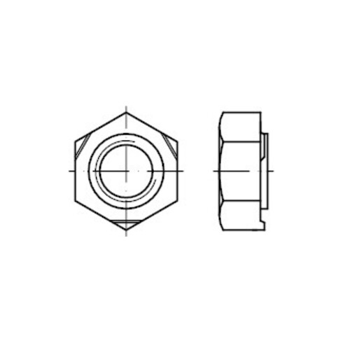 DIN 929 Écrou hexagonal soudé, ST M8 HP