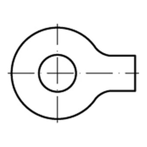 DIN 93 Flache Scheibe Stahl 23mm mit 1 Lappen