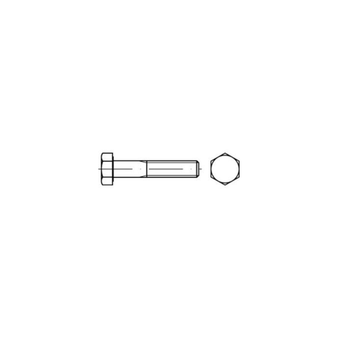 DIN 931/ISO 4014 Sechskant-Schaftschraube M16x300 Stahl 10.9 blank
