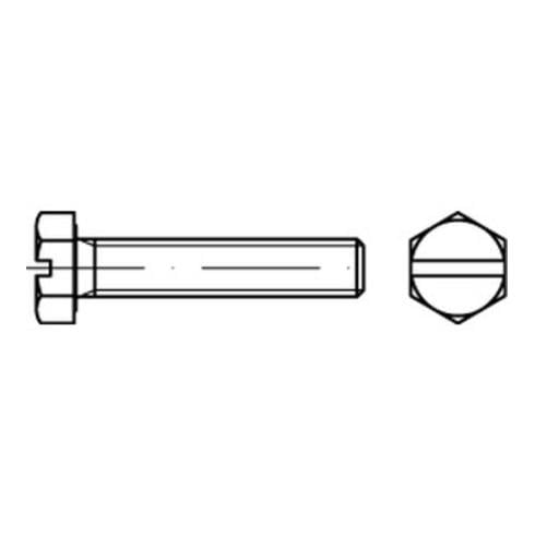 DIN 933 / ISO 4017 Sechskantschraube Schlitz Stahl 8.8 galv. verzinkt