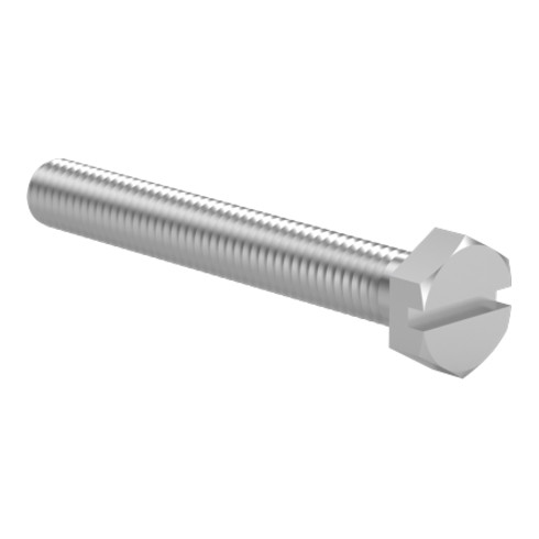 DIN 933/ISO 4017 Sechskantschraube mit Schlitz, Gewinde bis Kopf A4 M 5 x 14 mm
