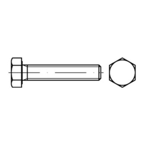 DIN 933 / ISO 4017 Sechskantschraube Messing blank