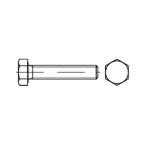 DIN 933 Sechskantschraube, Gewinde bis Kopf, 10.9 flZnnc 480h-L flZn M8x70 HP