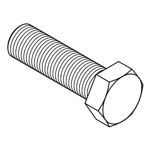 DIN 933 Vis hexagonale, filetage jusqu'à la tête, inox A4 M10x25 HP