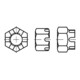 DIN 935-1 Kronenmutter, hohe Form, Edelstahl A2 M12 SW19 HP-1