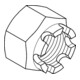 DIN 935 Kronenmutter, hohe Form, Edelstahl A2 M10 SW17 HP-3