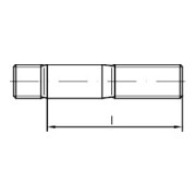 DIN 938 Stiftschraube, Einschraubende 1 d, 8.8 M8x40 HP