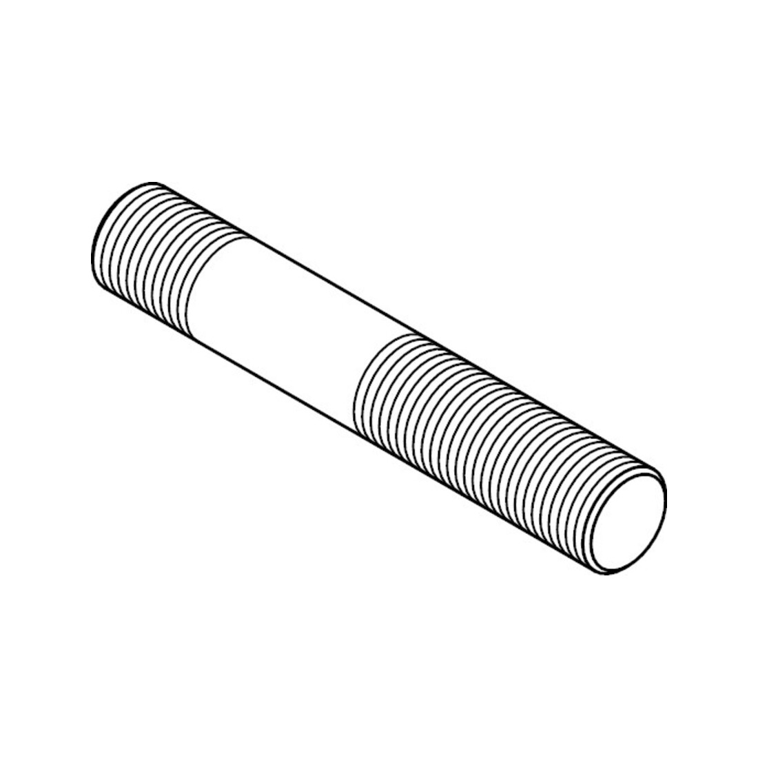 DIN 939 Stiftschraube, Einschraubende 1,25 d, 5.8 M8x40 HP