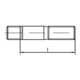 DIN 939 Stiftschraube M12x60 Stahl 10.9 blank