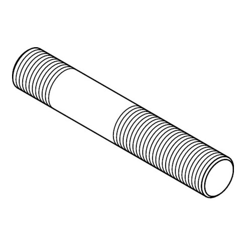 DIN 939 Vis à goujon, extrémité filetée 1,25 d, 5.8 galZn M10x35 HP
