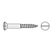 DIN 95 LinsenSenkkopf-Holzschraube 2,5x16 Messing blank Schlitz-3