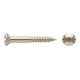 DIN 95 LinsenSenkkopf-Holzschraube 5x40 Messing vernickelt Schlitz