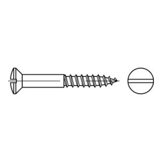 DIN 95 LinsenSenkkopf-Holzschraube 8x60 Edelstahl A2 blank Schlitz