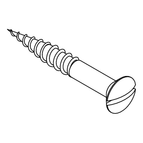 DIN 95 Vis à bois à tête fraisée cruciforme, inox A2 6x40 HP