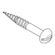 DIN 96 Halbrund-Holzschraube mit Schlitz, Edelstahl A2 4,5x45 HP-3