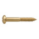 DIN 96 Halbrund-Holzschraube 2x8 Messing blank Schlitz