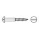 DIN 96 Halbrund-Holzschraube 4x35 Messing blank Schlitz