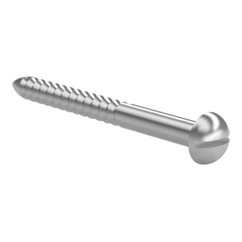 DIN 96 Holzschraube, Halbrundkopf mit Schlitz A4 3,5 x 16 mm