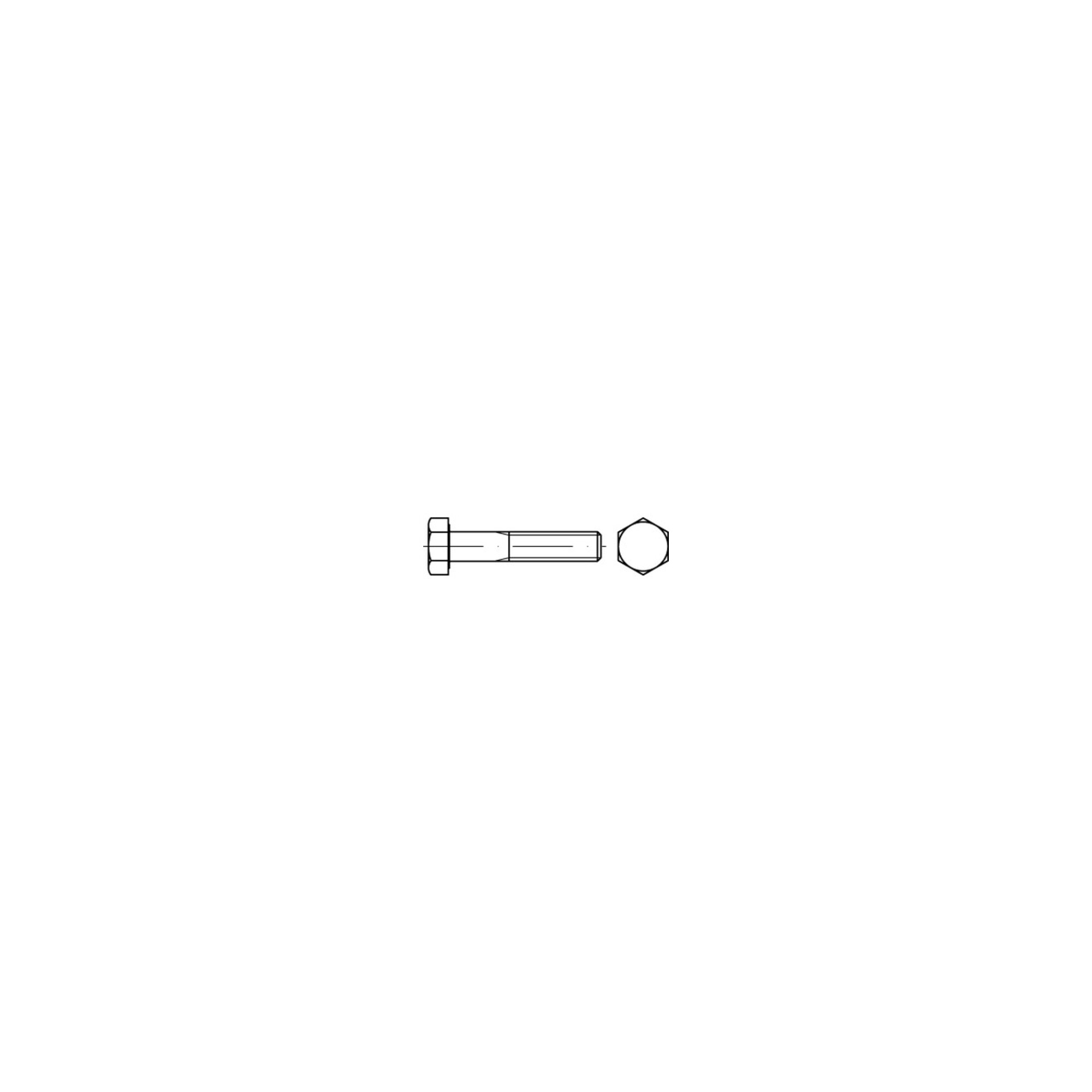 DIN 960 /ISO 8765 8.8 M 8 x 1 x 50 S ; Industrial Quality Supplies