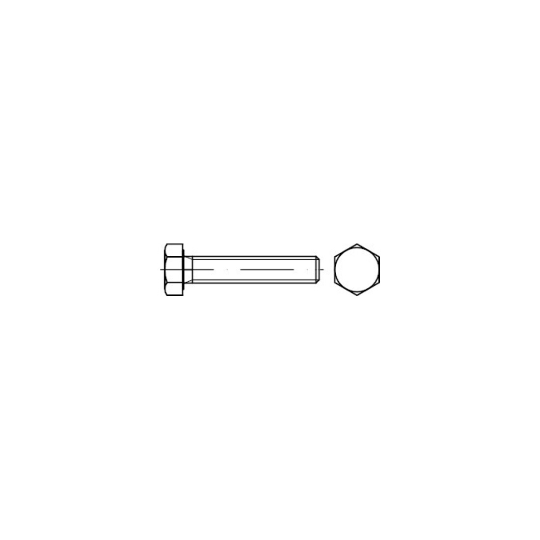 DIN 961 Sechskantschraube, Gewinde bis Kopf, FEIN-Gewinde, 8.8 M10x1,25x20 HP
