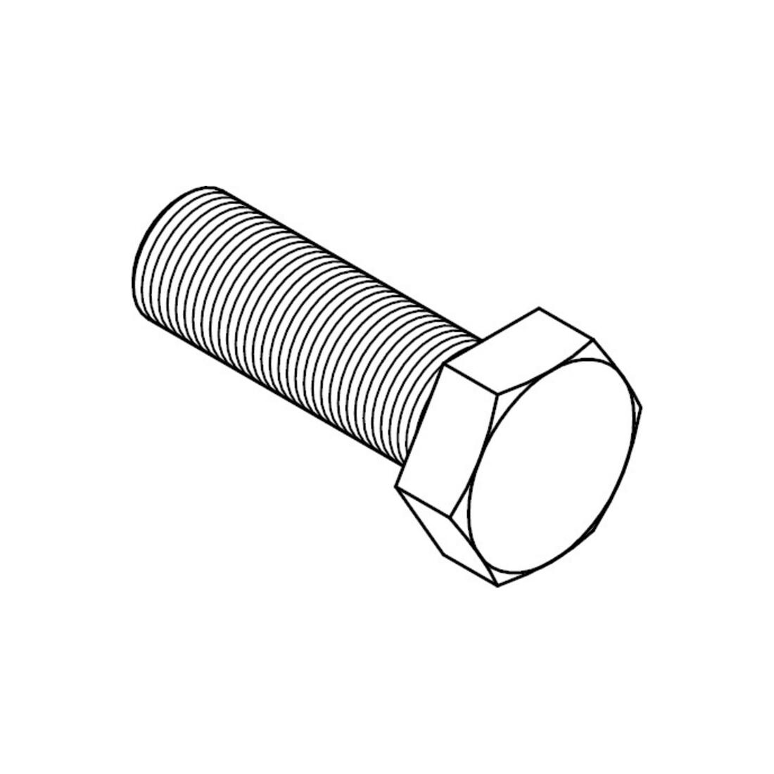 DIN 961 Sechskantschraube, Gewinde bis Kopf, FEIN-Gewinde, 8.8 M10x1,25x20 HP