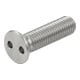 DIN 963 Diebstahlhemmende Senkkopfschraube M4x10 Edelstahl A2 blank Zweiloch