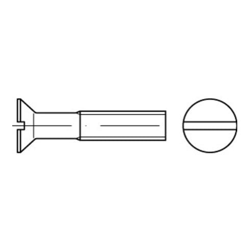 DIN 963/ISO 2009 Senkkopfschraube M1,2x3 Edelstahl A2 blank Schlitz