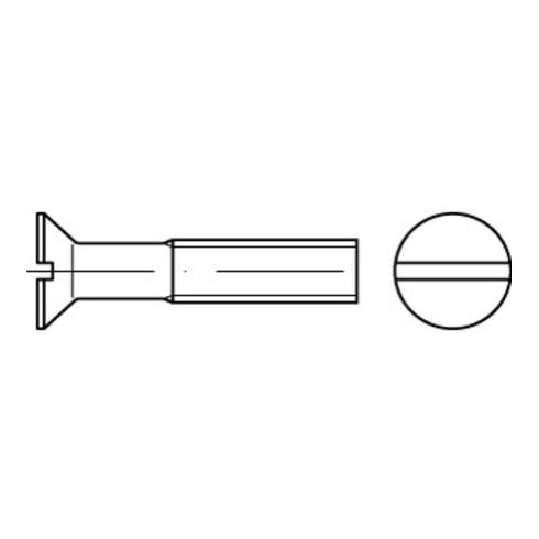 DIN 963/ISO 2009 Senkkopfschraube M1,4x8 Stahl blank Schlitz