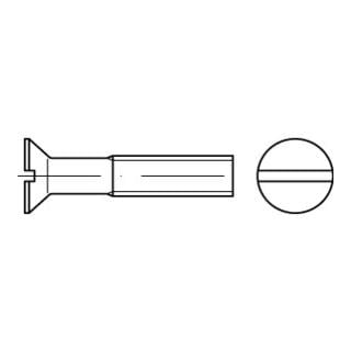 DIN 963 Senkkopfschraube Edelstahl A4 blank Schlitz