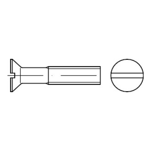 DIN 963 Vis à tête fraisée fendue, acier inox A4 M10x20 KP
