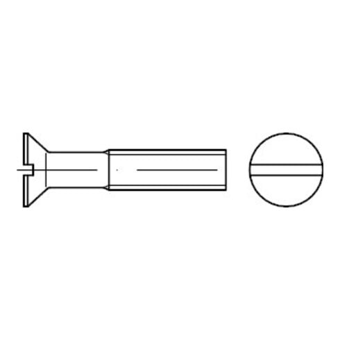 DIN 963 Vis fraisée fendue, 4.8 galZn M10x55 KP