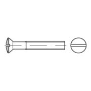 DIN 964/ISO 2010 LinsenSenkkopfschraube M5x45 Messing blank Schlitz-3