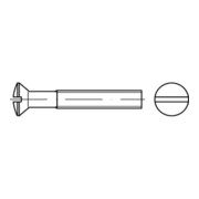 DIN 964/ISO 2010 LinsenSenkkopfschraube M6x30 Messing blank Schlitz-3