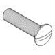 DIN 964 Linsensenkschraube mit Schlitz, MS galNi M6x50 KP