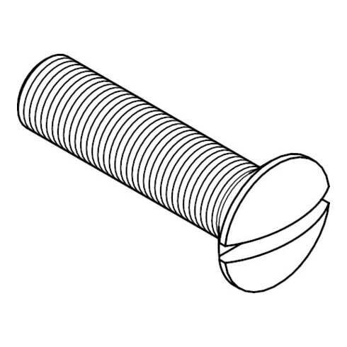 DIN 964 Vis à tête cylindrique fraisée fendue, inox A2 M3x5 KP