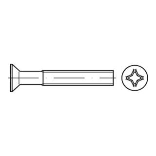 DIN 965 Form C Senkkopfschraube Edelstahl A2 blank PH