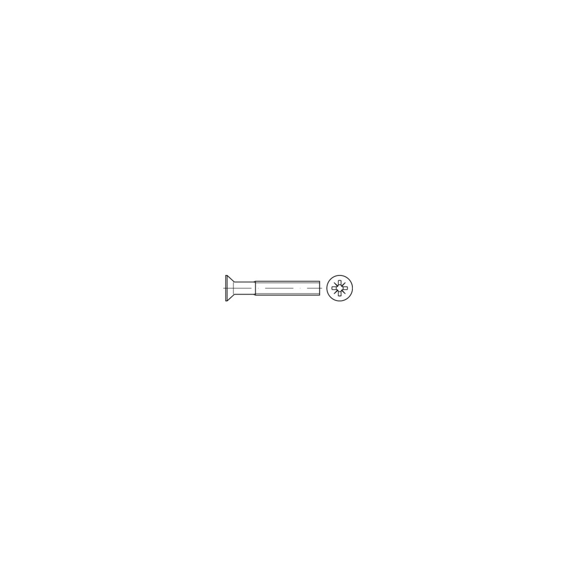 DIN 965 Form CZ Senkkopfschraube M4x60 Edelstahl A2 blank PZ ; Industrial Quality Supplies