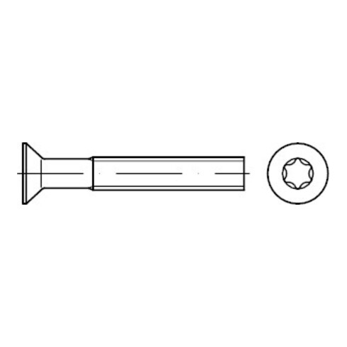 DIN 965 Vis fraisée, acier inoxydable A4 ISR M4x10 HP