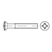 DIN 966/ISO 7047 Form C LinsenSenkkopfschraube M6x55 Edelstahl A2 blank PH-3