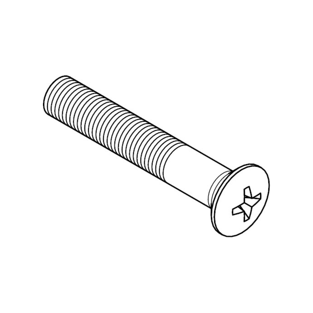 DIN 966 Linsensenkschraube, Phillips-Kreuzschlitz PH, 4.8 -H galZn M5x8 HP