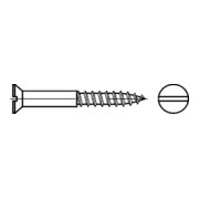 DIN 97 Senk-Holzschraube mit Schlitz, MS 3x20 HP